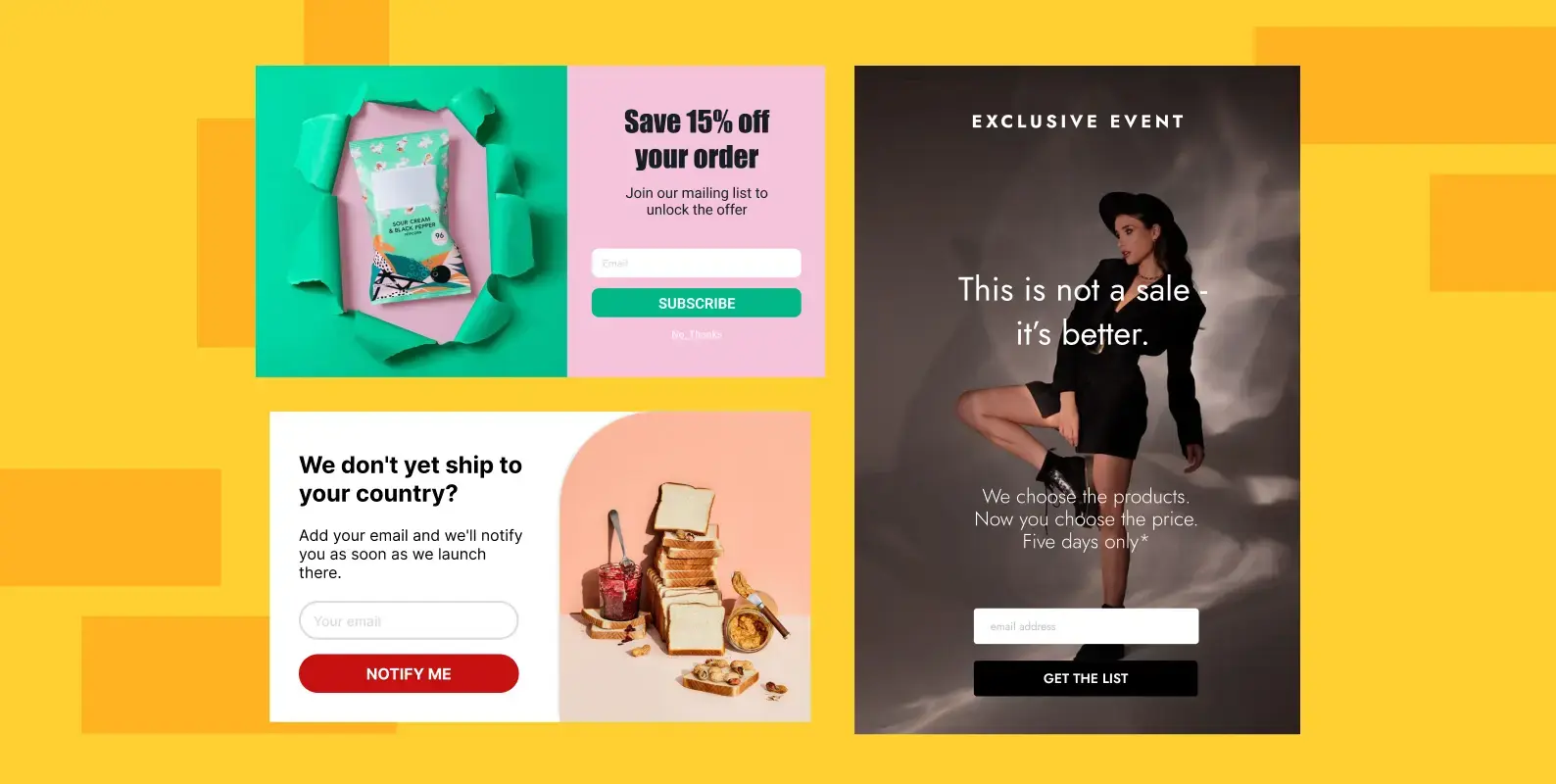 Customer Retention Campaigns examples
