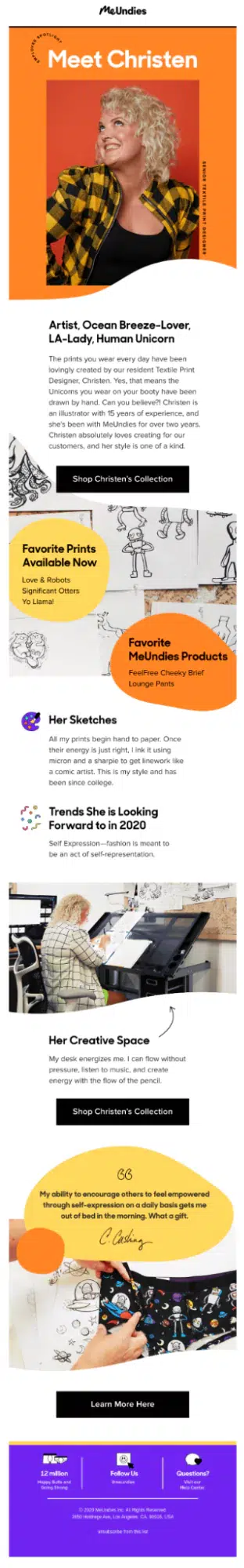 Email Newsletter Ideas - Educational Content Like Meundies