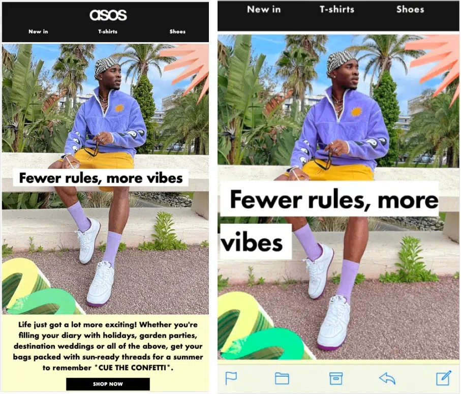 Email Marketing Strategies - Mobile Friendly Design Like ASOS