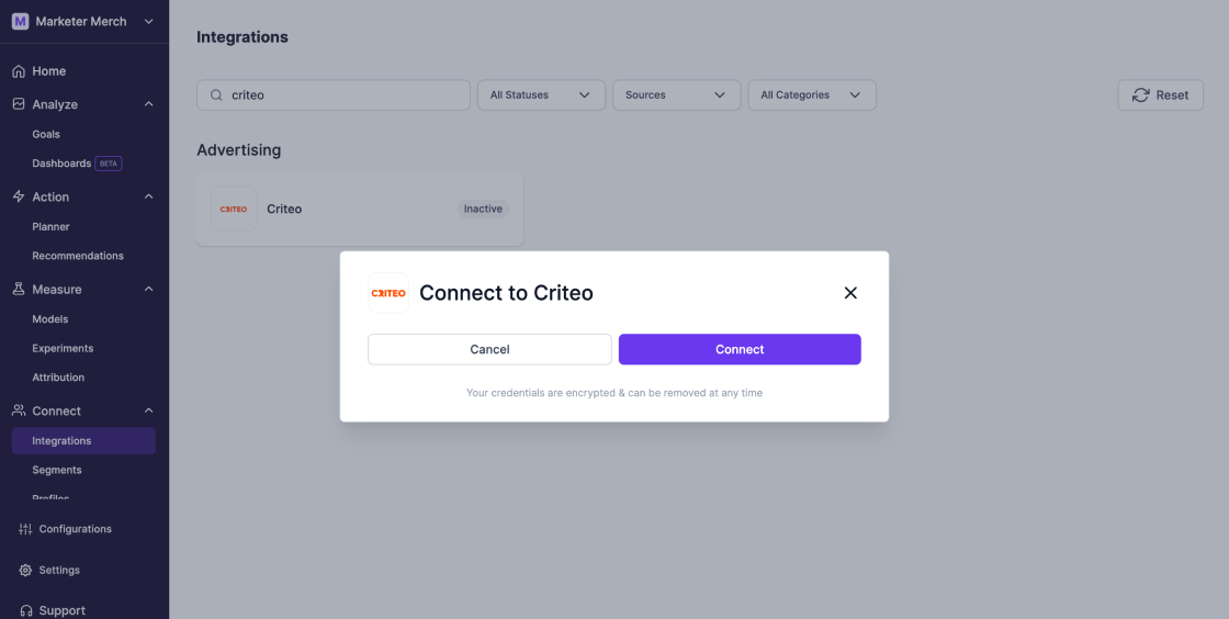 Criteo Integration - Lifesight