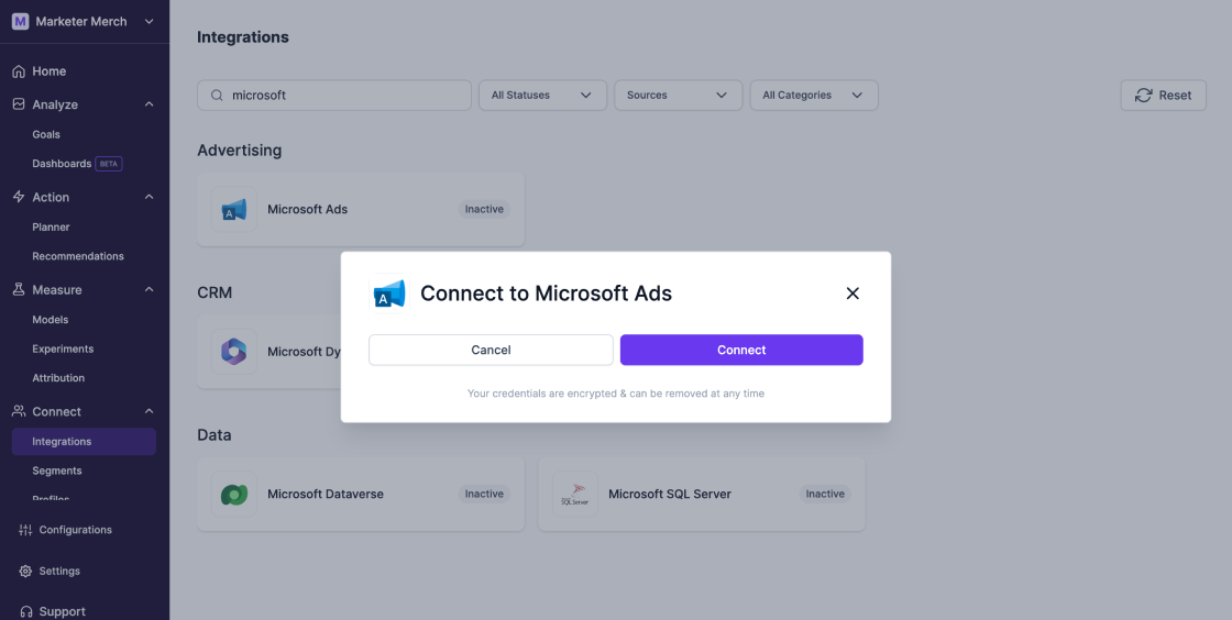 Microsoft Ads Integration - Lifesight
