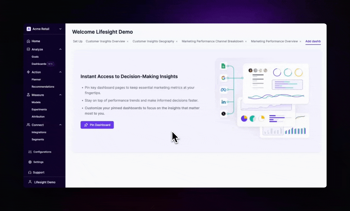 Pin Dashboards