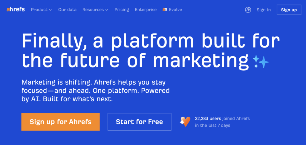 best marketing measurement tool ahrefs