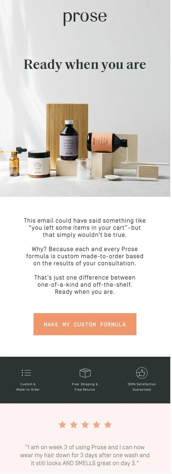 abandoned email copy from-Prose