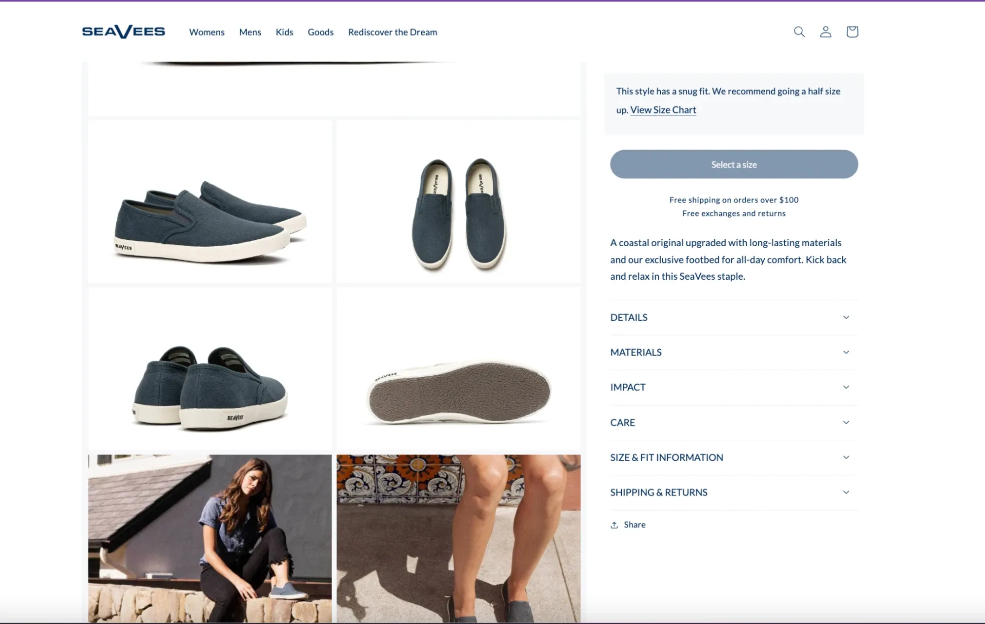 example of the ideal product page-like-SeaVees